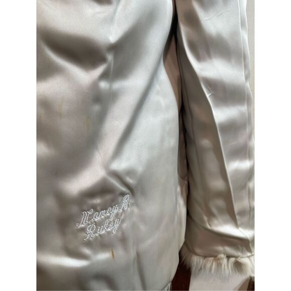 Mano Swartz Silver Fox Fur Coat Size Medium - Picture 5 of 12